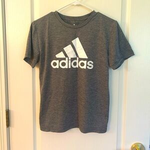 Grey kids adidas tee